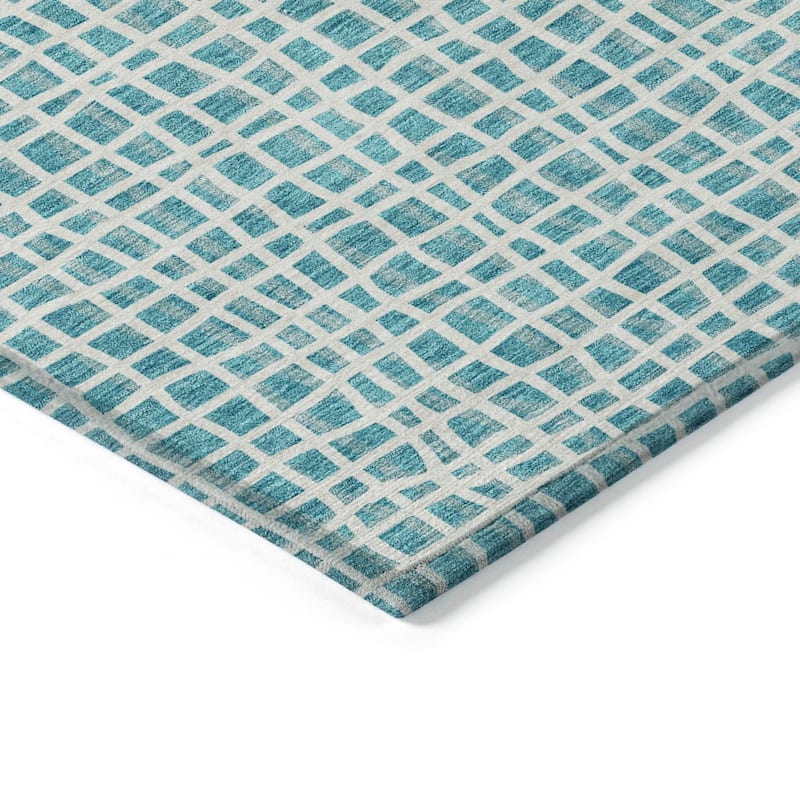 Machine Washable Indoor/ Outdoor Chantille Abstract Modern Rug