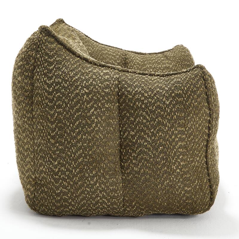 Chenille Lounge Chair with Armrests