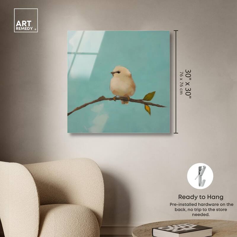 Azure Avian Acrylic by Art Remedy, Ready to Hang