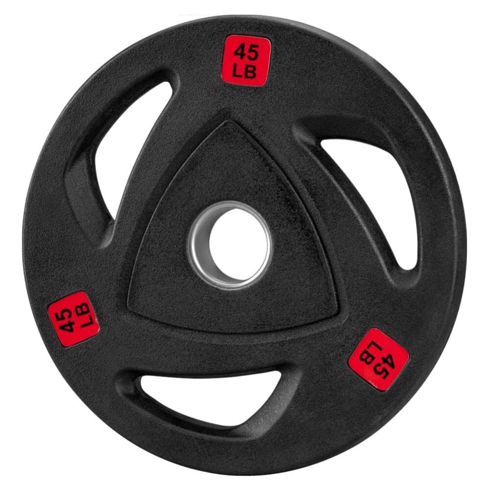 Weight Plates 2-Inch Rubber Bumper Plates, Olympic Weight Plates