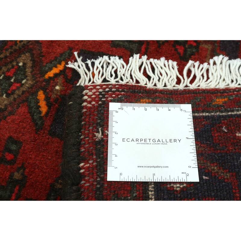 ECARPETGALLERY Hand-knotted Andelz Red Wool Rug - 3'1 x 4'6