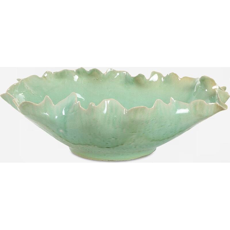Uttermost 18226 Lila 17-1/4" Wide Ceramic Decorative Bowl