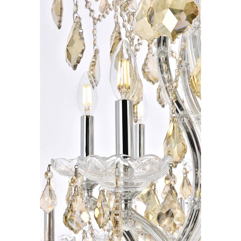 Fleur Illumination Collection Chandelier D:54in H:72in Lt:61 Chrome Finish