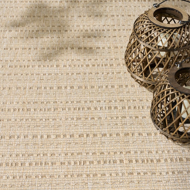 Nourison Tulum Indoor/Outdoor Striped Area Rug