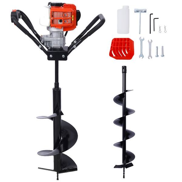 52CC 2 Stroke Gas Post Hole Digger with Replacement Bits - Bed Bath ...