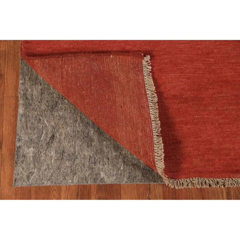 Gabbeh Oriental Runner Rug Hand-Knotted Wool Carpet - 2'9" x 12'10"