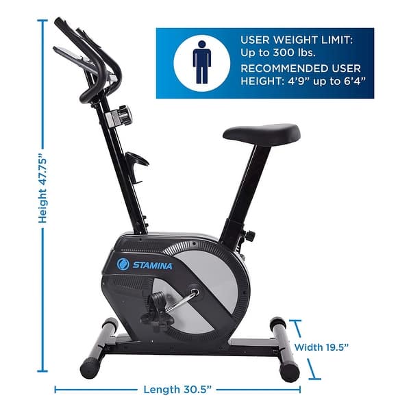 stamina stationary bicycle Premier Recumbent Exercise Bike with Smart App, Adjustable Design Stamina X Air Bike Take your intensity to the next level with the Stamina X Air Bike Just in! New Stamina Portable