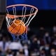 preview thumbnail 11 of 9, Orange Heavy Duty Q235 Wall Door Mounted Basketball Hoop with Nylon Net Perfect to Indoor or Outdoor Use