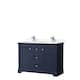 Option Dark Blue, Chrome Trim, White Cultured Marble Top