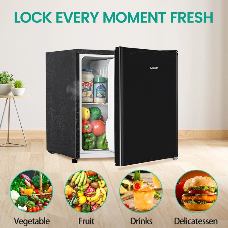 JEREMY CASS Mini Refrigerator with Compact Freezer and Reversible Door -  Yahoo Shopping