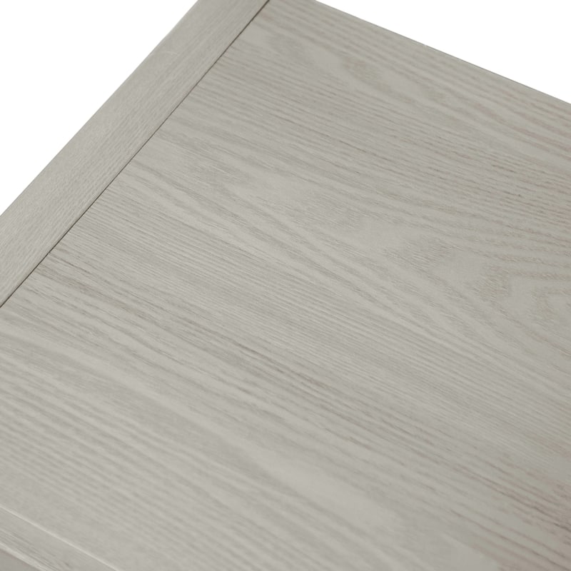 Furniture of America Thaila Modern 4-Piece Grey Wood Upholstered Panel Bedroom Set with LED on Headboard