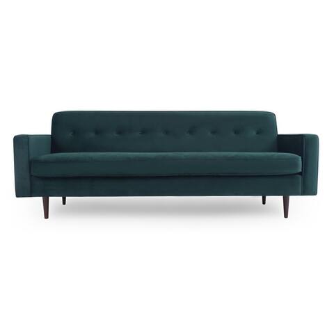 Kardiel Eleanor Mid-century Modern 85" Sofa, Velvet