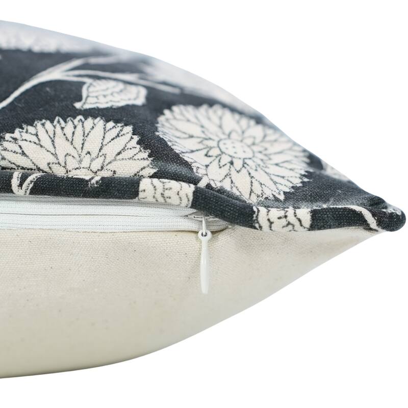 Fabdivine Pipine Fall Décor Farmhouse Hand Block Print Pillow Cover Sofa, Couch Cushion Case Linen