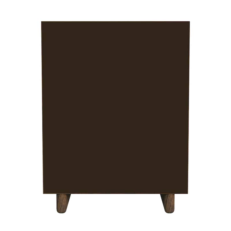 Halmstad Wood Panel 3 Drawer Narrow Nightstand