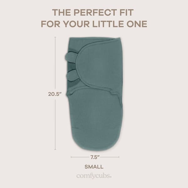 dimension image slide 1 of 6, Easy Swaddle Blanket, 3 Pack - 100% Cotton by Comfy Cubs