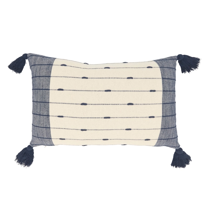 Chic Tassels Stripe Throw Pillow