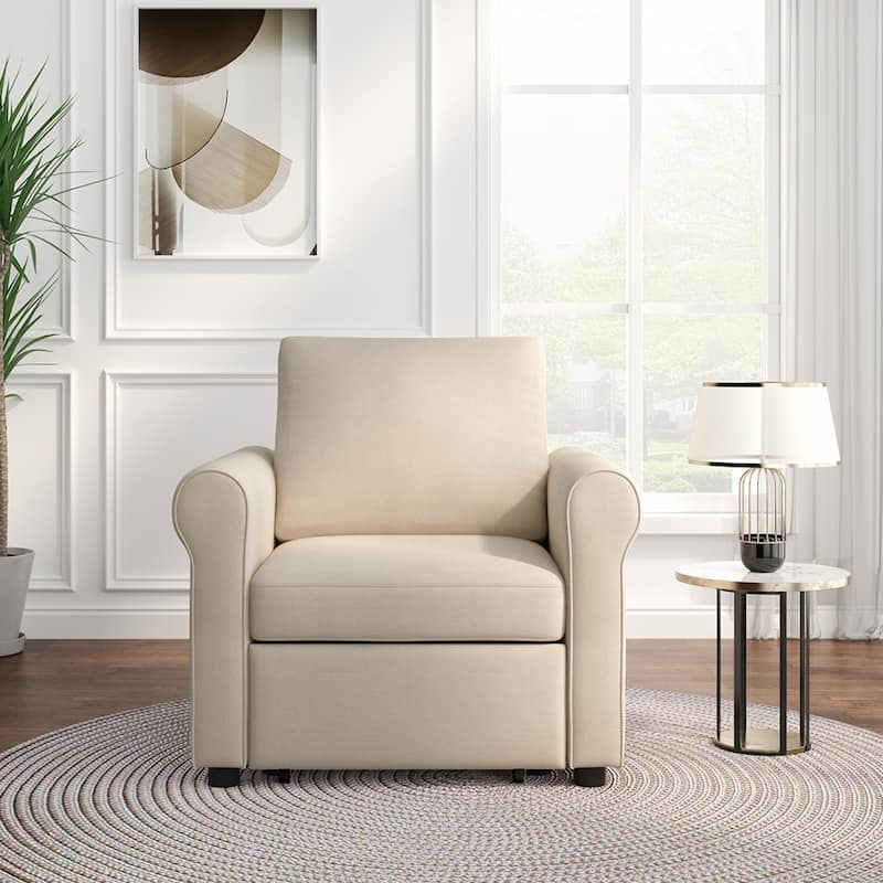 3-in-1 Sofa Bed Chair, Convertible Sleeper Chair Bed 3 Colors