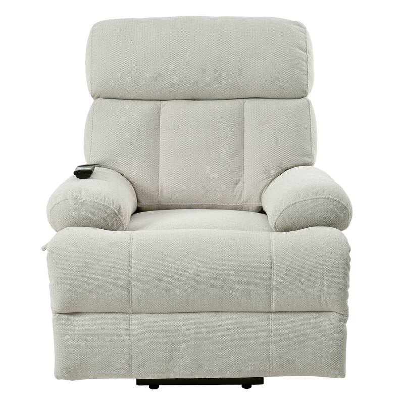 133.8" Chenille 4-Seat Sofa with Bolster Arms & Deep Cushions