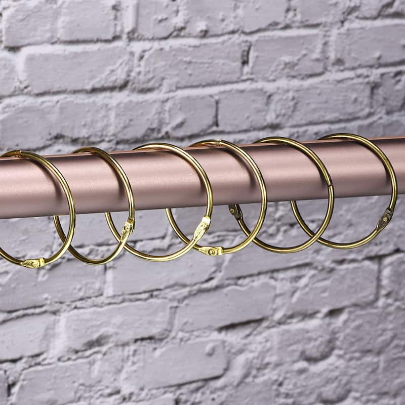 Shower Curtain Rings, 12pcs - Loose Leaf Binder Rings