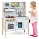 preview thumbnail 24 of 37, Costway Kids Kitchen Playset Wooden Pretend Play Chef Toy with - See Details
