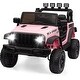 preview thumbnail 15 of 26, 12V Ride On Truck Car, Electric Car for Kids with Remote Control Pink