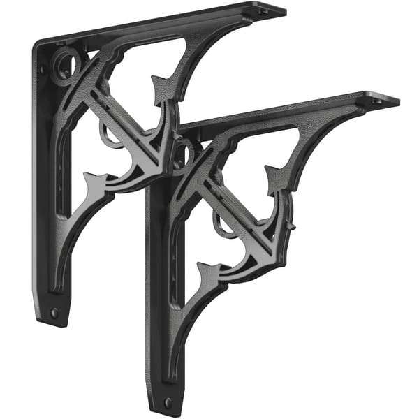 STARBY Folly Beach Heavy Duty Shelf Bracket Kit (Set of 2) Bed Bath