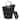 Achla Designs Traditional Galvanized Steel Round Small Pellet Bucket w/Handles and Scoop, 14 Inch Tall, Black