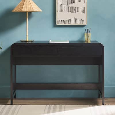 Middlebrook Designs Waterfall Desk with Center Drawers