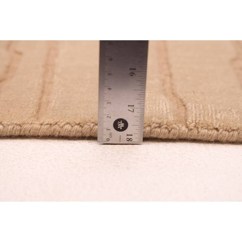 ECARPETGALLERY Hand Loomed Kashkuli Gabbeh Beige Wool Rug - 6'6 x 9'6