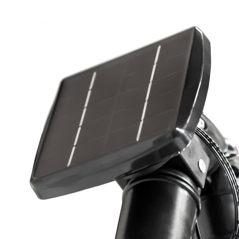 Glam 10-foot Solar LED Cantilever Umbrella with Base (UV 50+)