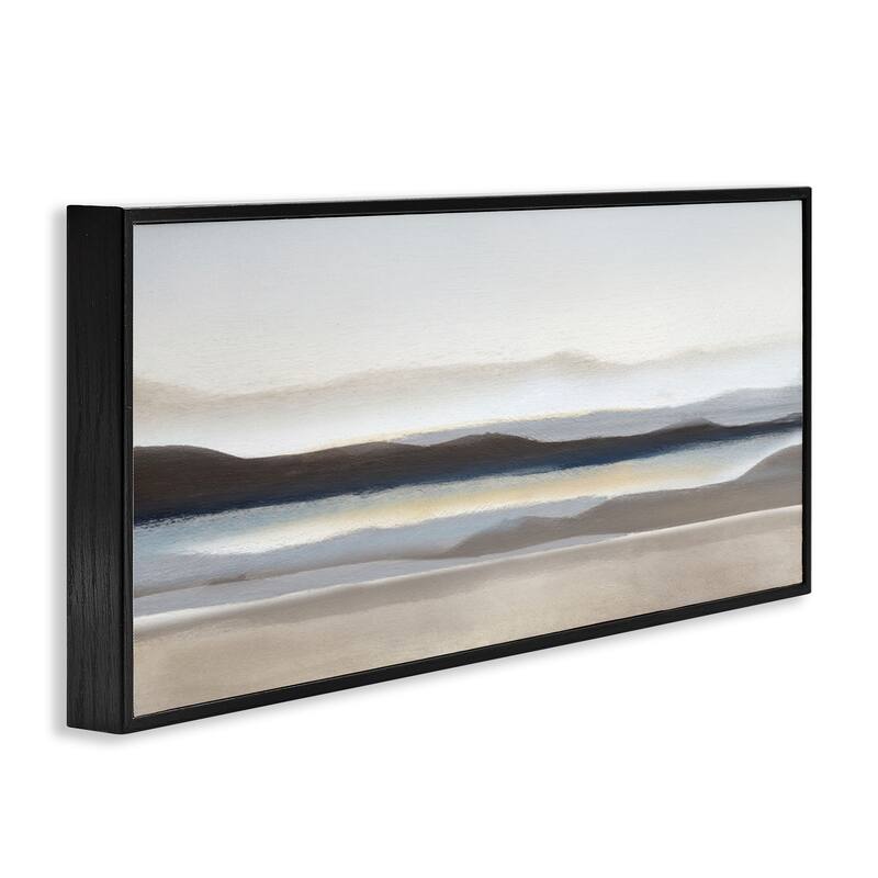 Stupell Fade Neutral Desert Scenery Framed Giclee Art Design By Charity Henderson