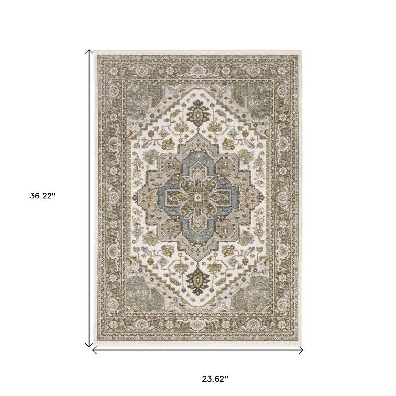 HomeRootsMedallion Traditional Runner Area Rug