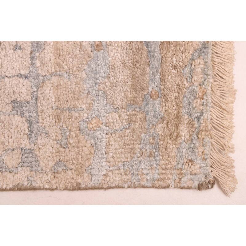 ECARPETGALLERY Hand-knotted Legacy Beige Silk Rug - 5'4 x 7'8