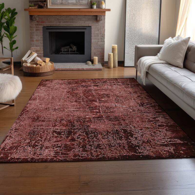 Premium Washable Super Soft Solid Abstract Mayfield Rug