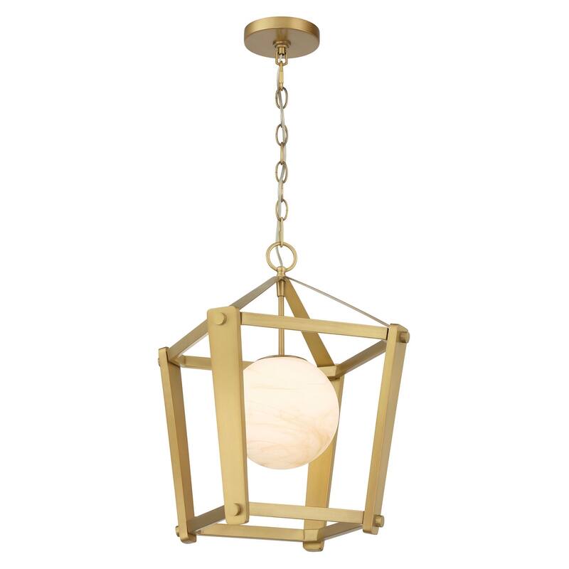 Minka Lavery 3784 Shimmer 13" Wide Pendant with Etched Opal Glass
