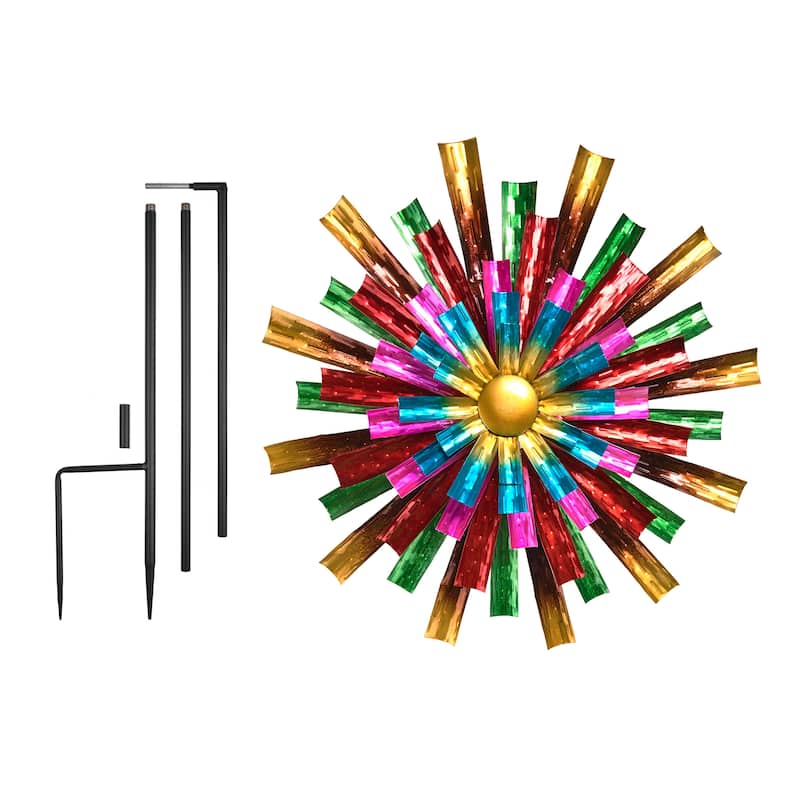 Alpine Corporation Outdoor Wind Spinner Stake Yard Decoration