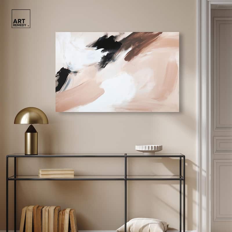 Swirls of Cream II Canvas by Art Remedy, Gallery Wrapped