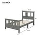 preview thumbnail 17 of 15, Wood Platform Bed with Headboard and Footboard