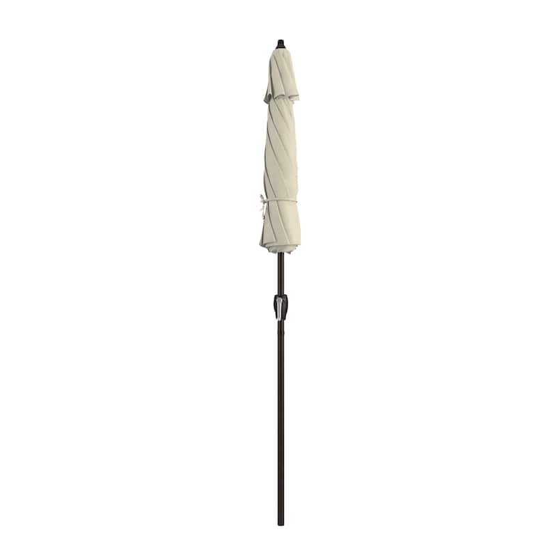 North Bend7.5 Foot Crank Lift Auto Tilt Patio Umbrella Outdoor Rated Acrylic Fabric by Havenside Home