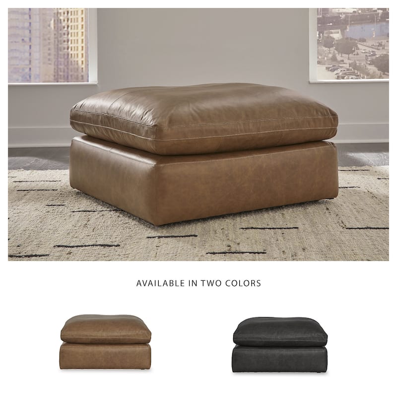 Signature Design by Ashley Emilia Brown Oversized Accent Ottoman