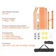 preview thumbnail 21 of 19, Pickleball Net Set Weather Resistant Steady Metal Frame & Strong PE Net, for Outdoor Backyard Driveway