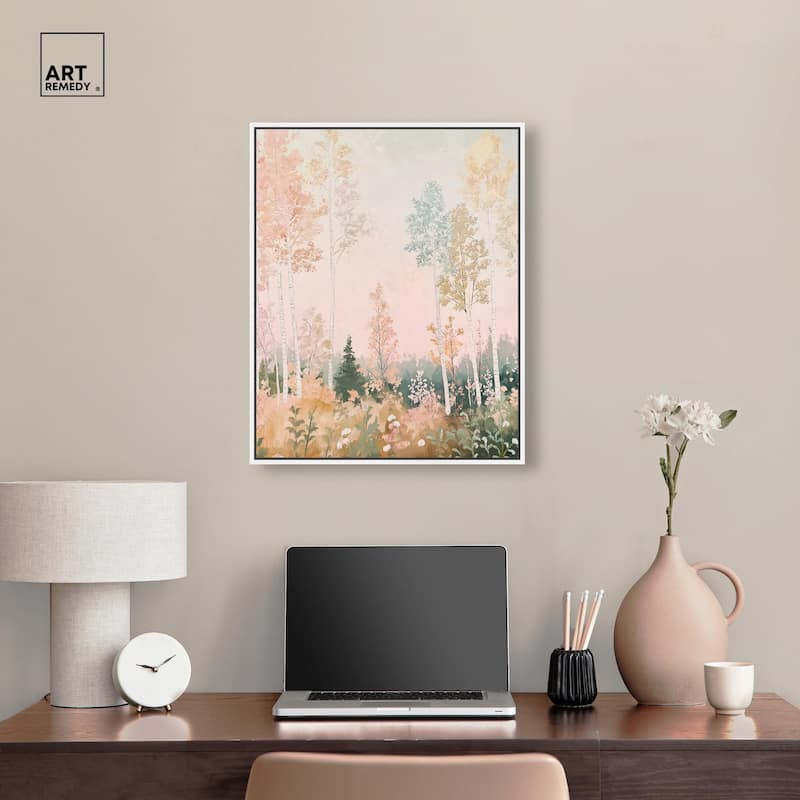 Birch Trees Canvas by Art Remedy