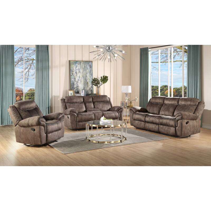 Cape May Pillow Top Arms Motion Loveseat with Console