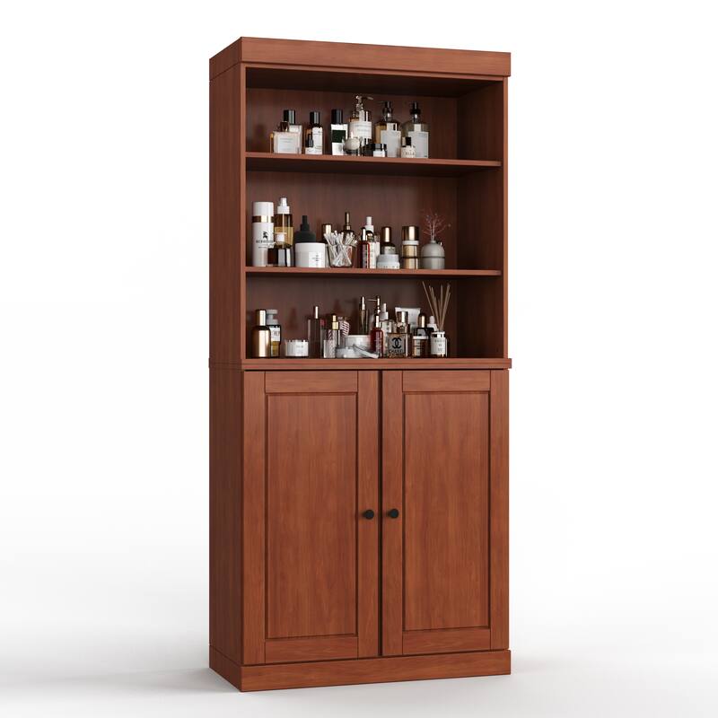 100% Solid Wood 32" Bathroom Cabinet with Optional Doors by Palace Imports