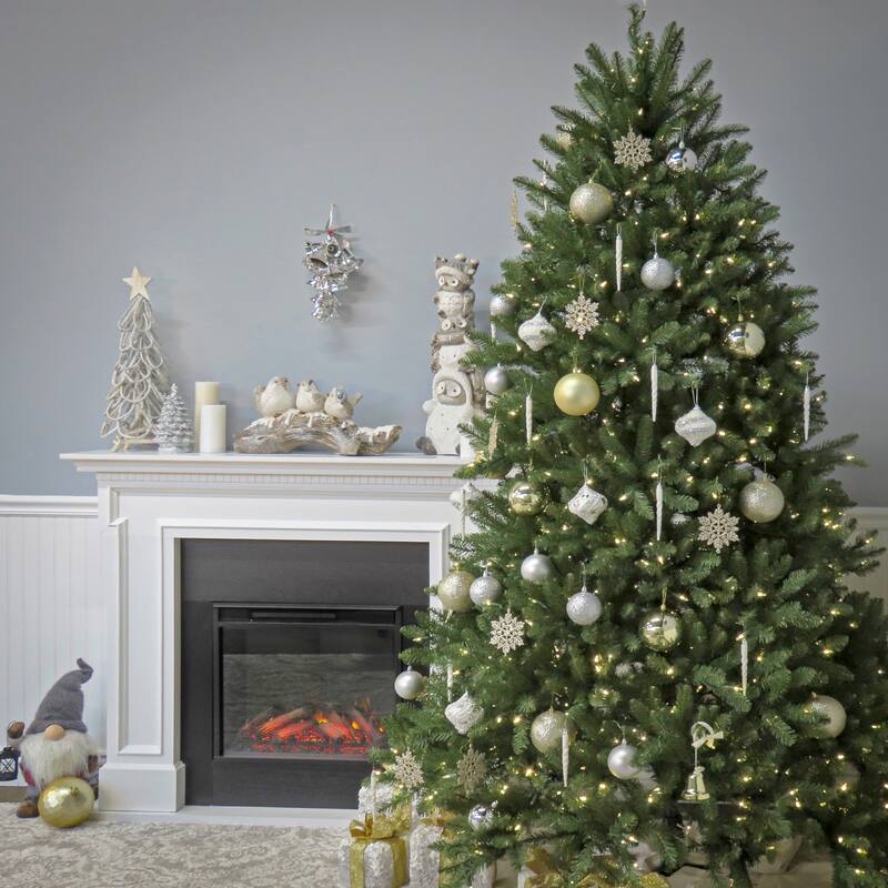 National Tree Company 9 ft. Dunhill Fir Christmas Tree with Clear Lights - 9 Foot