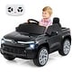 preview thumbnail 1 of 18, Gymax Ride on Car 12V Licensed Chevrolet Truck Kids' Electric Vehicles Black