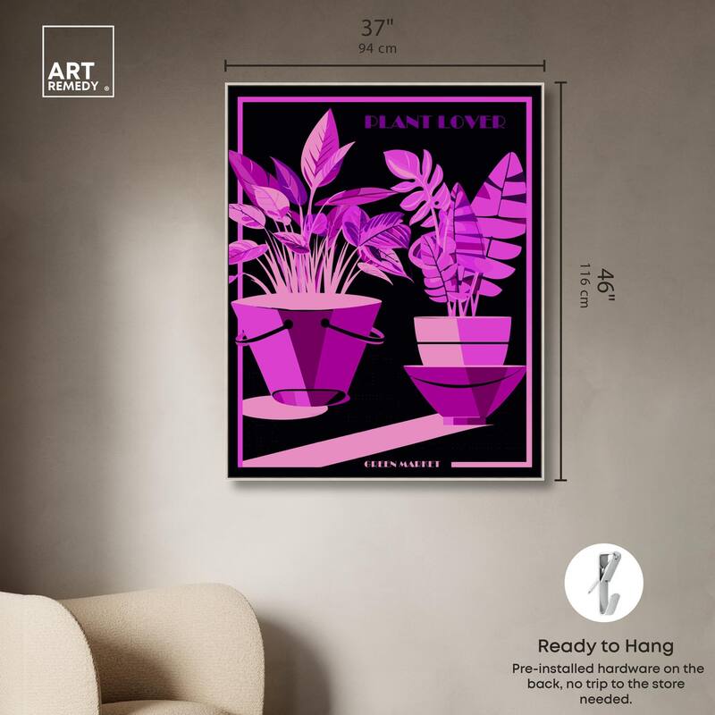 Plant Lover Canvas by Art Remedy