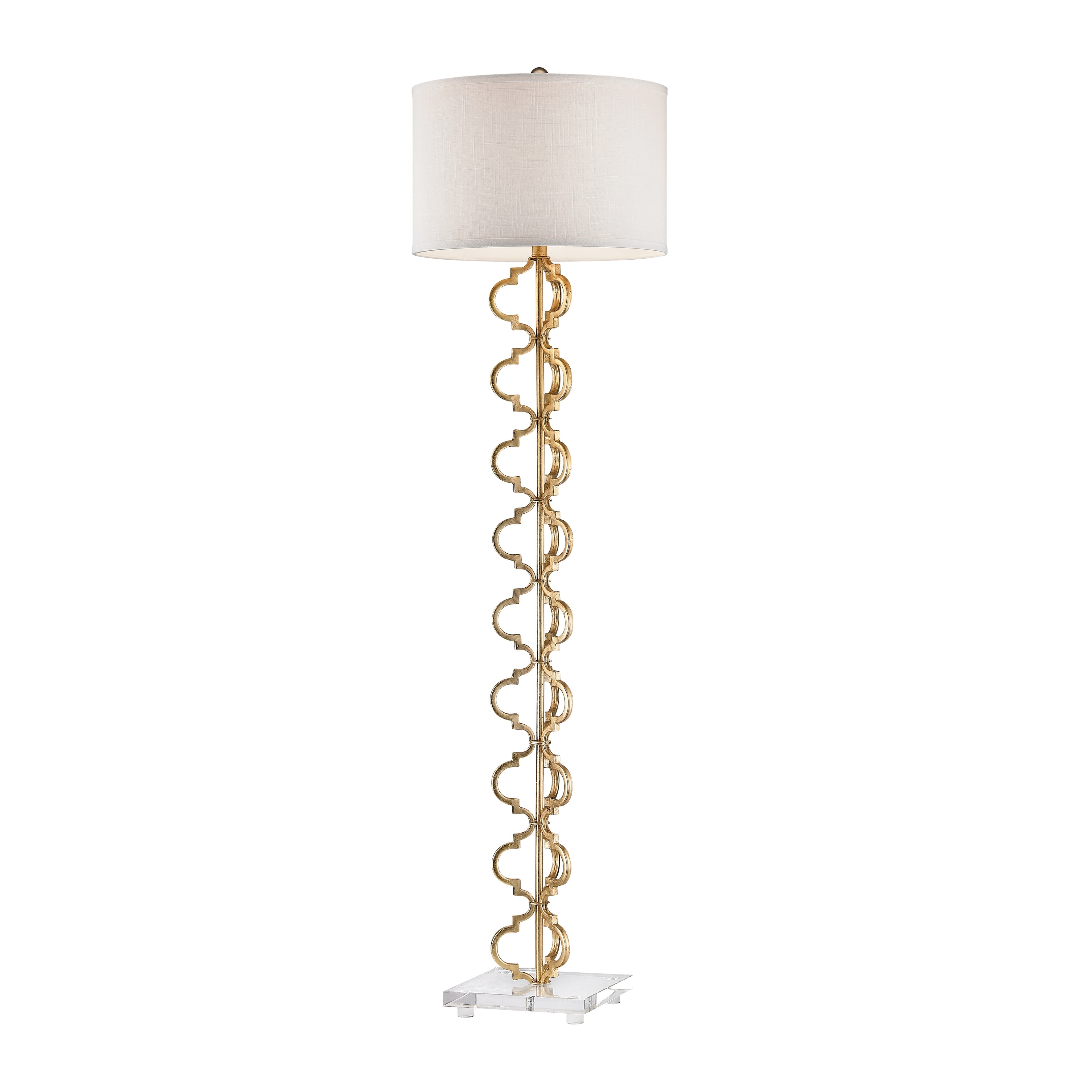 Castile 62" High 1-Light Sculptural Metal Floor Lamp - 62 inch H