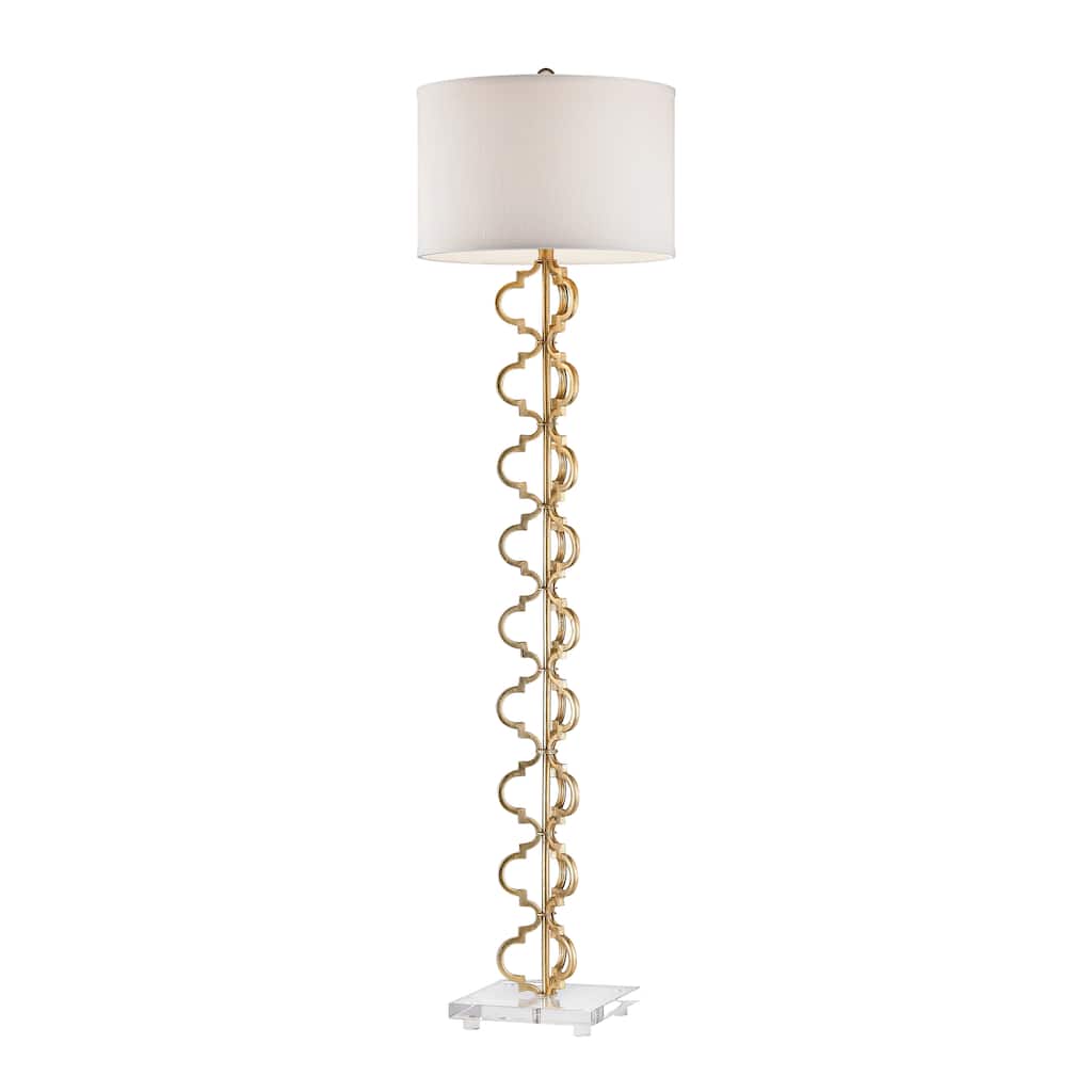 Castile 62" High 1-Light Sculptural Metal Floor Lamp - 62 inch H