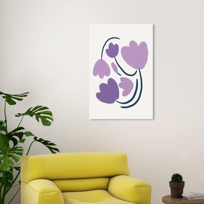 Wynwood Studio Canvas Floral and Botanical Violeta s Florals Purple and Modern & Contemporary Wall Art Canvas Print - 30 x 20